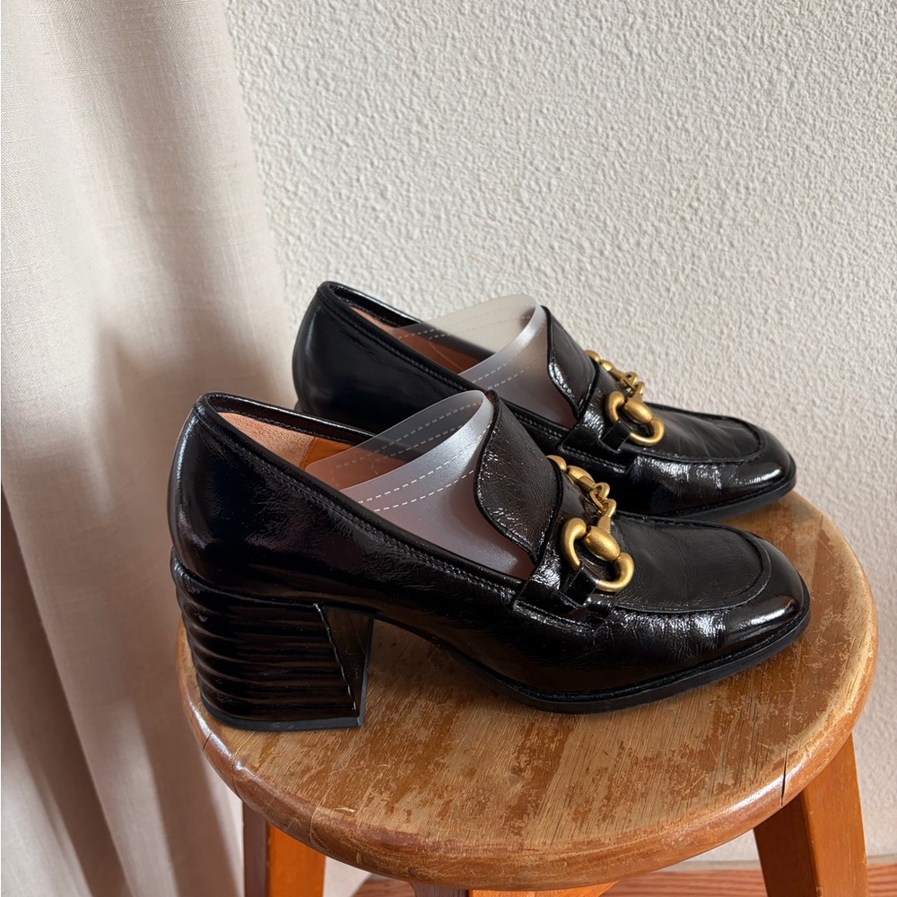 Saint G Valentina loafer pump chucky heel size 37/7